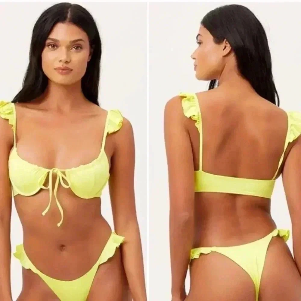NWT FRANKIES BIKINIS Birdie Top